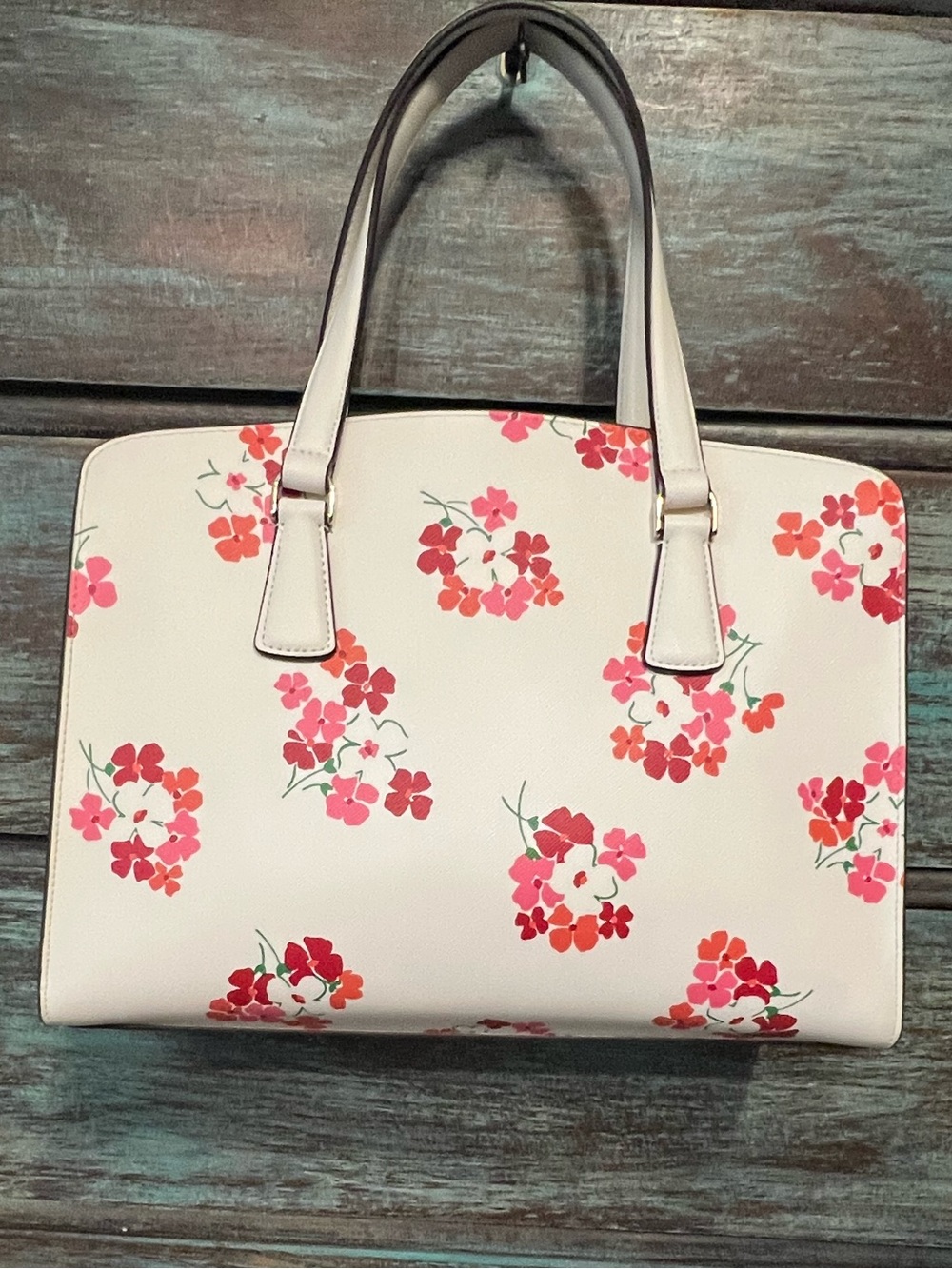 NWT!KATE Spade♠️PLAYFUL & PRETTY Cream Medium Floral Satchel/Crossbody!MSRP$399! - Picture 6 of 12